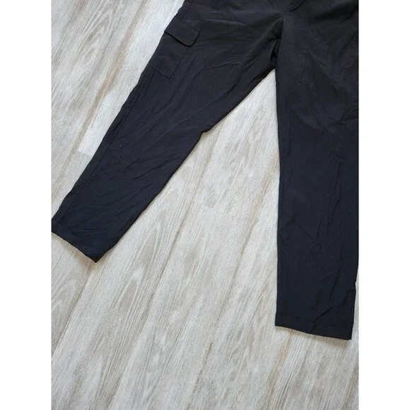 Apana High Rise Joggers Elastic Waist Cargo Pockets Lightweight Womens Sz S EUC - Picture 2 of 9